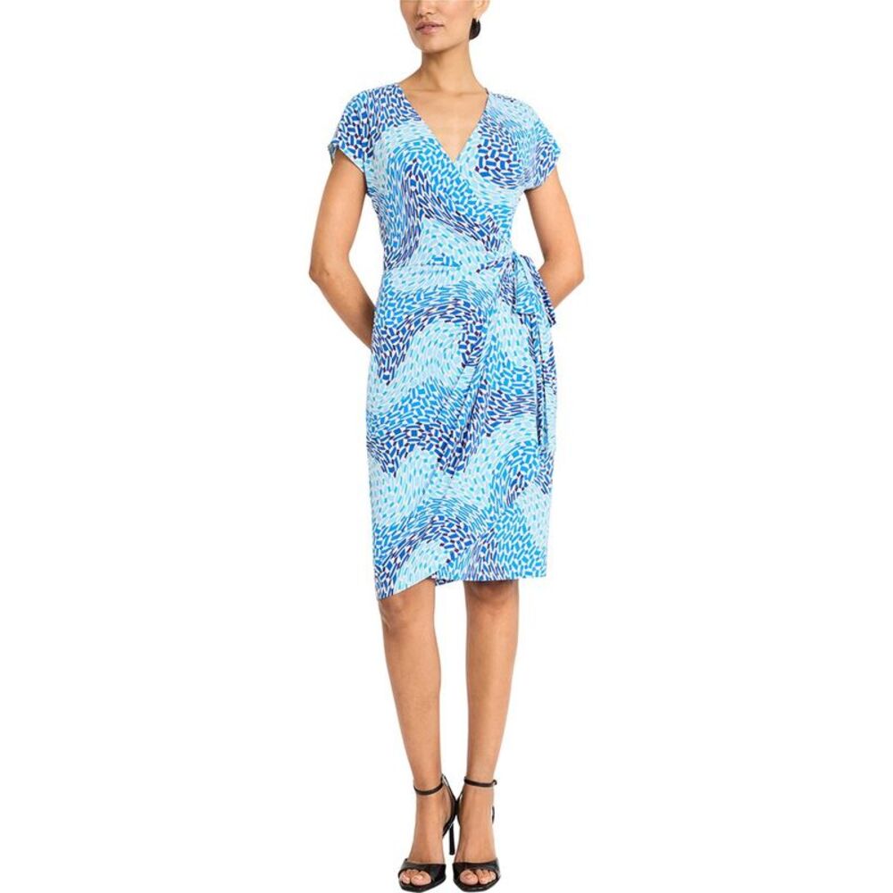 Maggy London Womens  Matte Jersey Wrap Dress